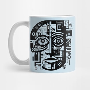 Pop Art Abstract Face Mug